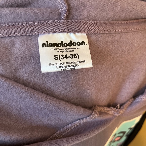 Nickelodeon Small RUGRATS Purple Hooded Sweatshirt - Picture 6 of 6